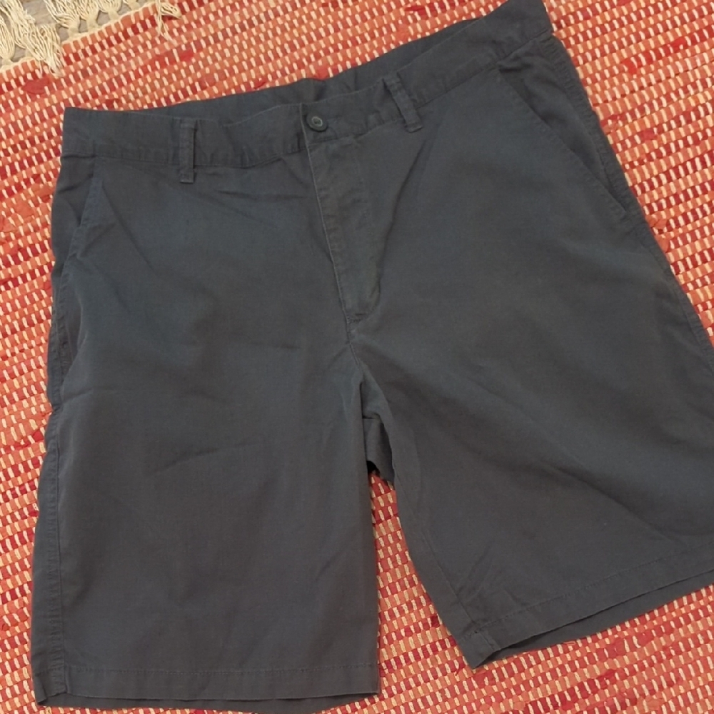 Columbia Blue Flat Front Shorts Casual Style